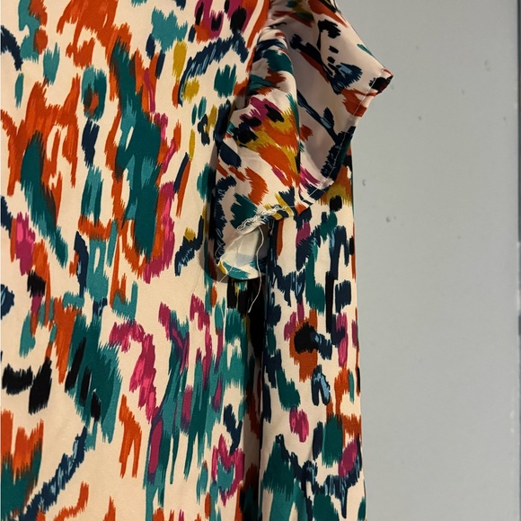 Colorful Abstract Print Blouse - Picture 2 of 2